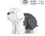 Old English Sheepdog Mini Sculptures (JEKCA Lego Brick) DIY Kit - $39.00