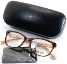 Neu Coach HC 6072 5328 Brown Glitter / Kristall Hellbraun Brille 50-17-135mm - $84.15