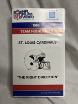 1986 NFL Films Presents Team Highlights St Louis Cardinals “The Right Direction” - £12.55 GBP
