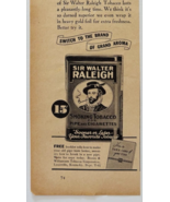 1936 Sir Walter Raleigh Pipe Tobacco Advertisement Antique Smoking E90E3 - €17,14 EUR