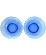 Pyrex Cobalt Blue Festiva 7.5&quot; Cereal Bowls USA Set of 2 - $15.88