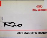 2001 Kia Rio Owners Manual [Paperback] Kia - $38.32