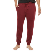 Stafford Men&#39;s Knit Sweater Pajama Jogger Pants Size  XX-LARGE Burgundy New - £21.34 GBP