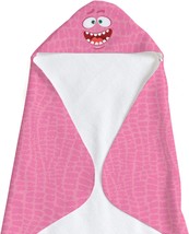 Caroline&#39;s Treasures HLW1001BHTW Pink Monster Soft and Absorbent Hooded Baby Tow - £37.95 GBP