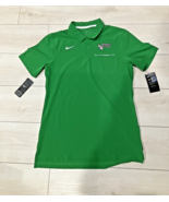 UNT North Texas Nike Dri-Fit Men&#39;s Elite Coach Polo Solid Green Size Small - £37.56 GBP