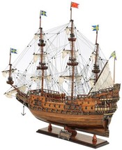 Ship Model Watercraft Traditional Antique Wasa Boats Sailing Medium - £1,022.37 GBP