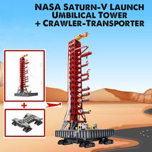 Saturn-V Launch Umbilical Tower Crawler-Transporter Building Block Set B... - £149.41 GBP+
