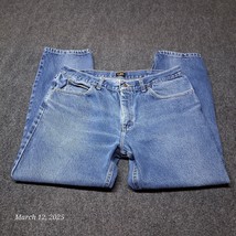 Lee Jeans Men Size 38x29 Blue Stone Wash Regular Fit Straight Leg  Pants - $17.05