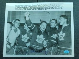 Autographed Signed by  Great  JOHNNY BOWER  TORONTO  NHL  8&quot;x 10&quot; Photo ... - £31.12 GBP
