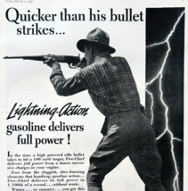 1937 Texaco Gasoline &amp; Oil Advertisement Automobilia Fire Chief Gas E90E1 - $29.99