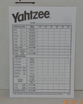 2004 Hasbro Yahtzee Replacement Scoring Pad ONLY - $5.13