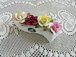 AYNSLEY BONE CHINA FLOWERS ON BRANCH HANDMADE PAINTED MADE IN ENGLAND 5&quot;... - $91.86 MXN
