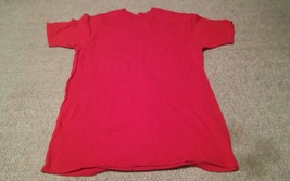 Fruit Of The Loom XL Mens Red Short Sleeve Shirt - £4.67 GBP