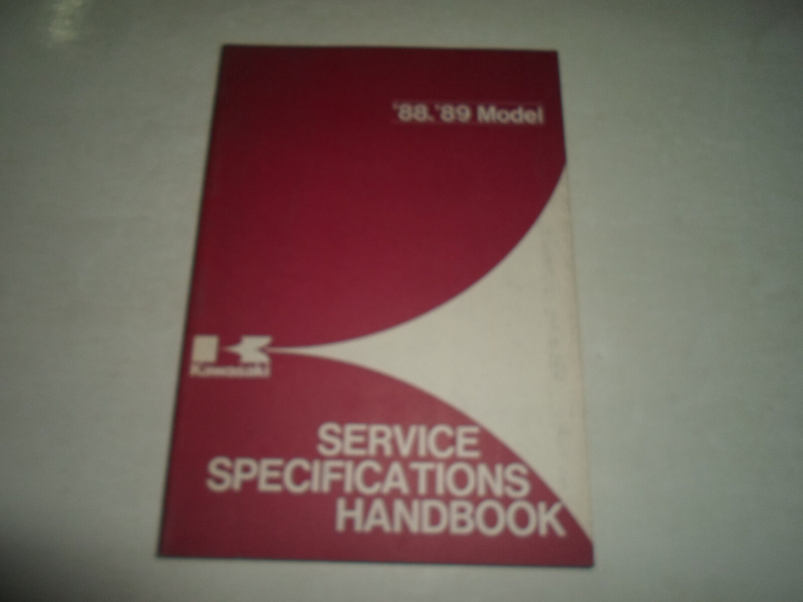 1988 1989 Kawasaki Service Specifications Handbook Manual FACTORY OEM BO... - $6.99