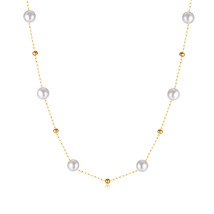 Temperament Pearl Necklace Women&#39;s Accessories Jewelry Simple Light Luxury Titan - £12.58 GBP