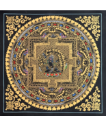 VAJRAPANI / DHARMAPALA/ PROTECTOR MANDALA  ORIGINAL TIBETAN THANGKA PAIN... - $146.10