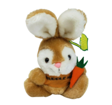 8&quot; Vintage 1980 Wallace Berrie Honey Bunny Rabbit Stuffed Animal Plush Toy Tag - £29.61 GBP