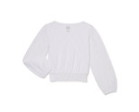 Wonder Nation Girls’ Knit Eyelet Top with Long Sleeves, Plus Size XXL (18) - $21.77