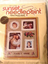 Sunset Family Photo Frame #6900 Needlepoint Craft Kit New - $11.88