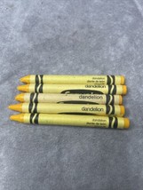 Crayola Dandelion Yellow Crayon USED Vintage Retired Discontinued Lot Of 5 - £20.16 GBP