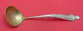 Flora by Shiebler Sterling Silver Sauce Ladle Gold Washed 5 3/4&quot; - £240.58 GBP