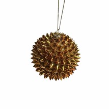 Holiday Lane Gold Spikey Ball Ornament New - £10.58 GBP