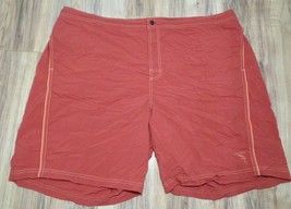 Caribbean Roundtree &amp; Yorke Size 2X Big Red New Men&#39;s Swim Trunks Board Shorts - £53.73 GBP