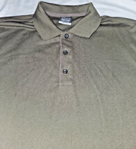 Nike Golf Mens Size M Brown 1/4 Zip Short Sleeve Fit Dry Polo Shirt FARM BUREAU - £12.33 GBP