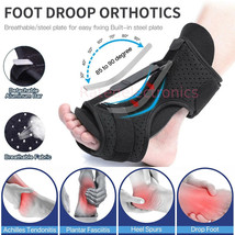 Night Splints Plantar Fasciitis Pain Relief Adjustable Foot Drop Ankle Brace US - £10.95 GBP