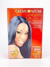 Creme of Nature Argan Oil No Lye Relaxer Super For Course Thick Hair Texture - £18.42 GBP