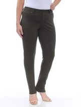 allbrand365 designer Womens Ponte Regular Fit Skinny Pants,Size 6,Dark Rain - £47.50 GBP