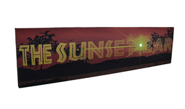Zeckos The Sunset Bar LED Lighted Canvas Wall Hanging - £16.10 GBP