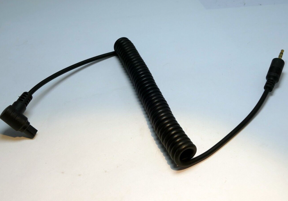 2.5mm Male to camera Audio Microphone Cable 3 foot  long coiled - $8.64
