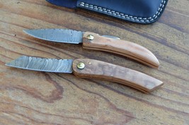 2 damascus 100% handmade beautiful tanto knife From The Eagle Collection M1712 - £58.38 GBP