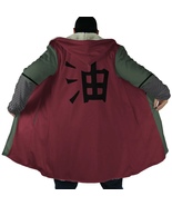 Anime Cloak Naruto Jiraiya Uniform Cloak Coat Naruto Cosplay Anime Fleece Jacket - £62.90 GBP - £70.76 GBP