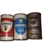 Drewrys Beer 1950’s &amp; 1960’s Vintage Set Of 5 Cans  - £28.15 GBP