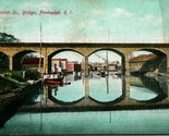 Division Street Bridge Providence RI Rhode Island 1909 DB Postcard A3 - $6.88