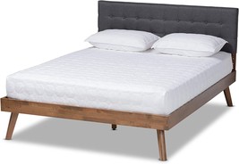 Platform Full Baxton Studio Beds In Dark Grey/Walnut. - £283.29 GBP