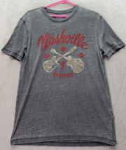 Lucky Brand T Shirt Unisex Medium Gray Nashville Guitars Short Sleeve Crew Neck - $14.84