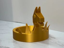 Dragon Christmas Tree Topper 3D Printed Gold Low Poly Geometric Holiday ... - $13.71