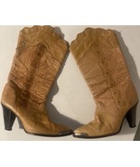 Vintage 70&#39;s Zodiac Cowgirl Boots Women&#39;s Size 6.5 Hippie Woodstock Soft... - $57.44 CAD