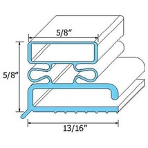 Traulsen 341-21461-00 Door Gasket 6 7/8&quot; X 23 3/8&quot; Rubber R Type For Tra... - £30.78 GBP