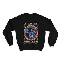 Drinking With Santa Claus : Gift Sweatshirt For Drinks Lover Christmas Funny Art - £22.89 GBP