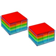 Memo Cube, Assorted Colors Memo Pad 500 Sheets&quot;2 Pack&quot; - £25.57 GBP