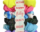 Set of 6 Scunci Hair Accessory Multicolor Scrunchies for Every Mood - £5.44 GBP