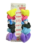 Set of 6 Scunci Hair Accessory Multicolor Scrunchies for Every Mood - £5.20 GBP