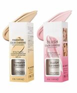 Color Changing Foundation Liquid Base and Color Changing Blush Set, BB C... - $17.81