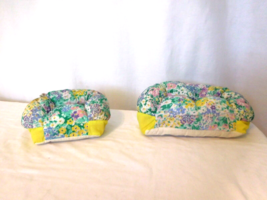 1994 Toymax Floral Fabric Stuffed Couch And Chair Set For Barbie Size Dolls - $9.90