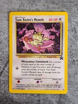 Team Rocket&#39;s Meowth 18 Wizards Black Star Promo Pokémon League 2000 TCG - £5.49 GBP
