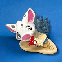 Disney Moana Pua And Heihei Pet Pig And Rooster Cake Topper Action 2.5&quot; Figure - £4.94 GBP